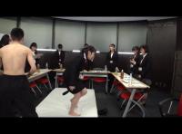 SOD女子社員試験官9名が全裸男性1名へち○ぽの勃起からザ〜汁射精を手厚いサポート付きでじっくり審査　新人AV男優CFNMハーレムオーディション